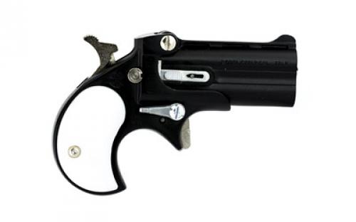 Cobra Pistols Derringer, 22LR, 2.4 Barrel, Alloy Frame, Blue Finish, Pearl Grips, Fixed Sights, 2Rd C22BP