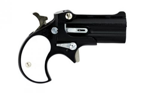 Cobra Pistols Derringer, 22WMR, 2.4 Barrel, Alloy Frame, Black Finish, Pearl Grips, Fixed Sights, 2Rd C22MBP