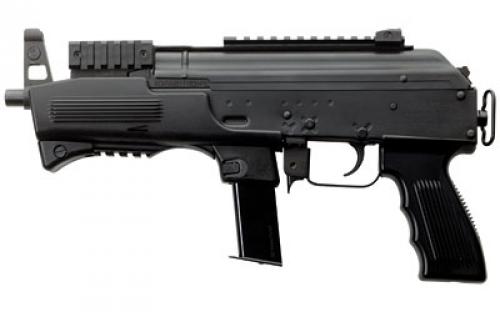 Charles Daly AK9 Pistol, Semi-Automatic, 9MM, 6.3 Barrel, Steel Frame, Matte Black Finish, Blowback System, 10 Rounds 440.071