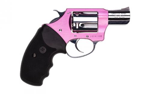 Charter Arms Chic Lady, Revolver, 38 Special, 2" Barrel, Steel, Anodized Finish, Pink, Polished Stainless Finish, Rubber Grips, Fixed Sights, 5 Rounds, Pink Hard Case 53839