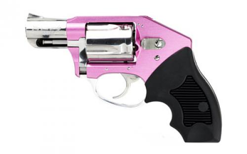 Charter Arms Chic Lady, 38 Special, 2 Barrel, Aluminum Frame,Pink Finish, Rubber Grips, Fixed Sights, 5Rd, Pink Hardcase, Fired Case 53852