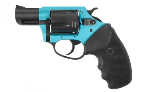 Charter Arms Santa Fe Sky, 38 Special, 2 Barrel, Aluminum Frame, Turquiose/Black Finish, Rubber Grips, Fixed Sights, 5Rd, Fired Case 53864
