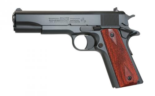 Colt's Manufacturing 1991 Government, Full Size, 45ACP, 5 Barrel, Steel Frame, Parkerized Finish, Rosewood Grips, Fixed Sights, 7Rd, 1 Magazine O1991