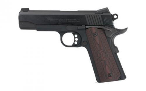Colt's Manufacturing Lightweight Commander, Semi-automatic, 9MM, 4.25 Barrel, Alloy Frame, Checkered Black Cherry G10 Grips, Blue Finish, 9Rd, White Dot Sights O4842XE