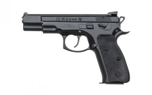 CZ 75 B Omega, Semi-Automatic, DA/SA, Full Size, 9MM, 4.6Cold Hammer Forged Barrel, Steel Frame, Black Finish, Plastic Grips, Fixed Sights, Swappable Safety/Decocker, 16 Rounds 91136