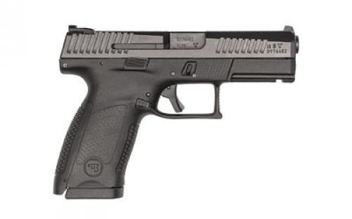 CZ P-10 Compact, Semi-automatic, Striker Fired, 9MM, 4 Cold Hammer Forged Barrel, Polymer Frame, Black Finish, 3-Dot Sights, 15 Rounds 91520