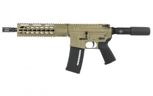 Diamondback DB15PFDE10, Semi-automatic Pistol, 223Rem/556NATO, 10.5 Barrel, Aluminum Frame, Flat Dark Earth Finish, 30Rd, Diamondback Aluminum Modified Four Rail Handguard DB15PFDE10