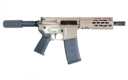 Diamondback DB15PFDE7, Semi-automatic Pistol, 223Rem/556NATO, 7.5 Barrel, Aluminum Frame, Flat Dark Earth Finish, 30Rd, Diamondback Aluminum Modified Four Rail Handguard DB15PFDE7