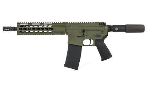 Diamondback DB15PODG10, Semi-automatic Pistol, 223Rem/556NATO, 10.5 Barrel, Aluminum Frame, OD Green Finish, 30Rd, Diamondback Aluminum Modified Four Rail Handguard DB15PODG10