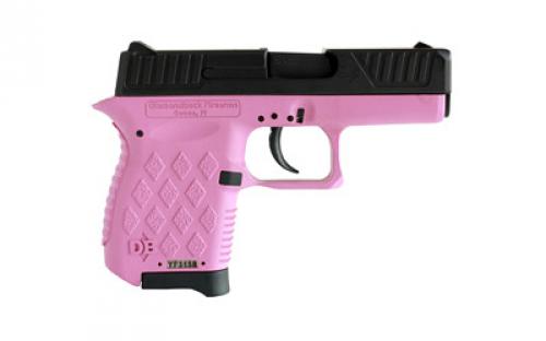 Diamondback DB9, 9MM, 3 Barrel, Polymer Frame, Pink Finish, Fixed Sights, 6Rd, 1 Magazine DB9HP
