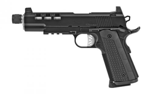 Dan Wesson Discretion, Suppressor Ready Full Size 1911, 45 ACP, 5.75 Match Grade Stainless Steel Threaded Barrel, Steel Frame, Black Finish, Ported Slide, G10 Grips, High Night Sights, 8Rd 01885