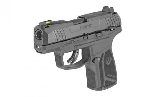 Ruger MAX-9, Striker Fired, Semi-automatic, Polymer Frame Pistol, Sub-Compact, 9MM, 3.2" Barrel, Black Oxide Finish, Front TFO Night Sight, Optics Ready, Thumb Safety, 10 Rounds, 2 Magazines 03501