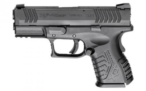 Springfield XDM, Compact, Double Action Only, Compact, 45ACP 3.8" Barrel, Polymer Frame, Black Finish, Fixed Sights, 13Rd, 2 Magazines, Paddle Holster, Double Magazine Pouch, Magazine Loader XDM93845CBHC