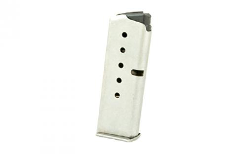 Kahr Arms Magazine, 380 ACP, 6 Rounds, Fits P380, Stainless K386