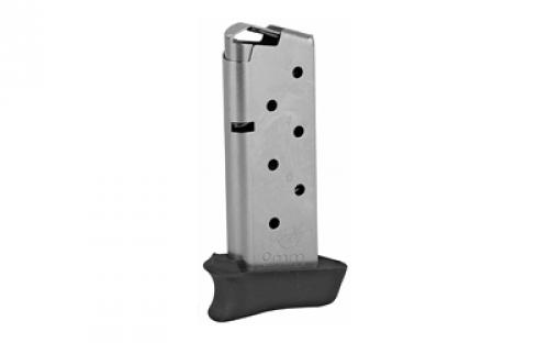 Kimber Magazine, 9MM, 7 Rounds, Kimber Micro 9, with Hogue Grip Extension, Stainless 4000905