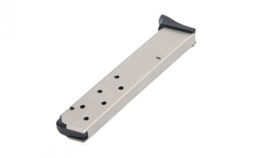 ProMag Magazine, 380 ACP, 10 Rounds, Fits Bersa Thunder, Steel Construction, Nickel Plated Finish, Silver BRA 04N