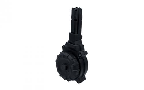ProMag Drum Magazine, 9MM, 50 Rounds, Fits Shadow Systems CR920, Polymer Construction, Black DRM-A110