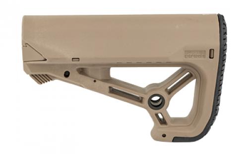 F.A.B. Defense GL-Core S AR-15 Buttstock, Small and Compact Design, Fits Mil-Spec And Commercial Tubes, Flat Dark Earth FX-GLCOREST
