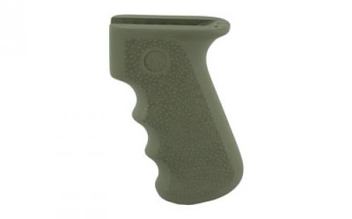 Hogue Overmolded Rifle Grip, Fits AK-47/AK-74, Finger Grooves, Rubber, OD Green 74001