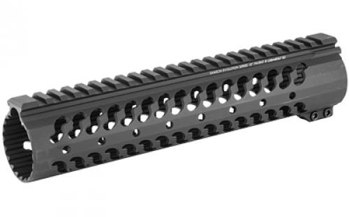 Samson Manufacturing Corp. Evolution Forearm, Fits AR-15, 10", Lightweight and durable, Inside Diameter Fits most suppressors (1.56"), Dual anti-rotation tabs 2x 2" Rail Kits, and 1x 4" Rail Kit, Black Evolution-10