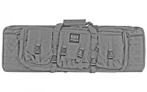 Bulldog Cases Tactical, Double Rifle Case, Seal Gray, Nylon, 37" BDT60-37SG