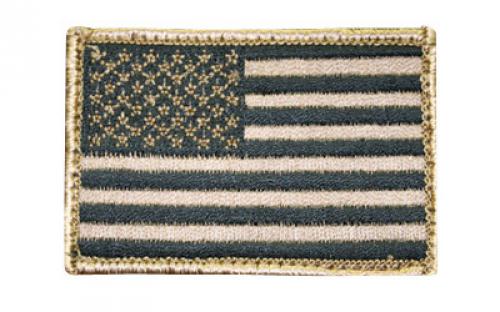 BLACKHAWK American Flag Patch, 2X3, Tan/Black 90DTFV