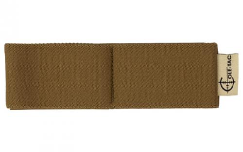 Cole-TAC Elastic Organizer, 2-Cell, Velcro Loop Backing, Coyote Brown EE2003