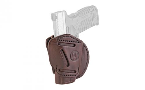 1791 3 Way Holster, OWB Holster, Size 4, Ambidextrous, Signature Brown, Leather 3WH-4-SBR-A