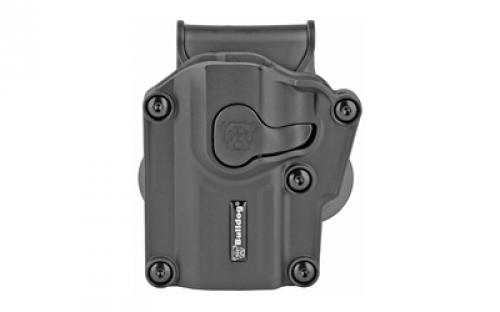 Bulldog Cases Max Multi-Fit Polymer Holster w/ Paddle, Left Hand, Black MX-001L