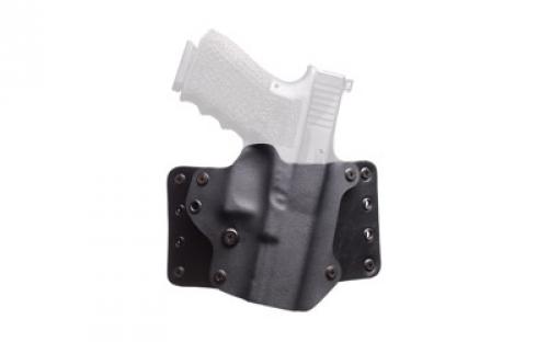 BlackPoint Tactical Leather Wing OWB Holster, Fits Glock 19/23/32, Right Hand, Black Kydex & Leather, with 1.75 Belt Loops, 15 Degree Cant 100079