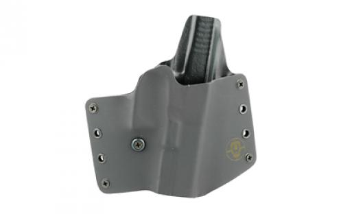 BlackPoint Tactical Standard OWB Holster, Fits Glock 19/23/32, Right Hand, Black Kydex, with 1.75 Belt Loops, 15 Degree Cant 100101