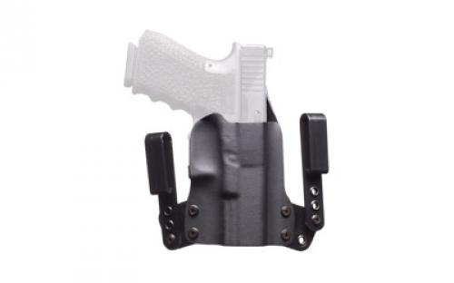 BlackPoint Tactical Mini Wing IWB Holster, Fits Glock 19/23/32, Right Hand, Black Kydex, 15 Degree Cant 101871