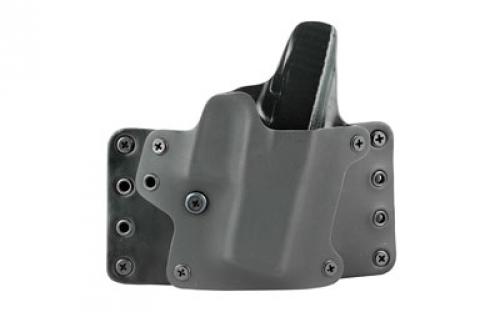 BlackPoint Tactical Leather Wing OWB Holster, Fits Glock 43, Right Hand, Black Kydex & Leather, with 1.75 Belt Loops, 15 Degree Cant 103336