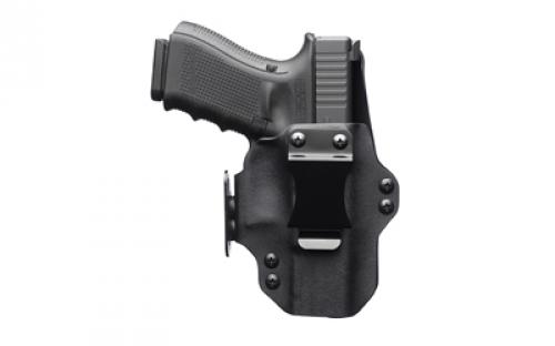 BlackPoint Tactical Dual Point AIWB Holster, Appendix Inside the Waist Band, For Glock 19/23/32, Includes 1.75 OWB Loops to Convert to Low Profile OWB, Black Finish 104866