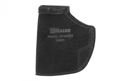 Galco Stow-N-Go Inside The Pant Holster, Fits Glock 43 & Springfield Hellcat, Right Hand, Black Leather STO800B