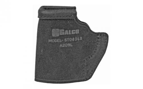 Galco STOW-N-GO Inside The Pant Holster, Fits Ruger LCP II, Right Hand, Black Leather STO836B