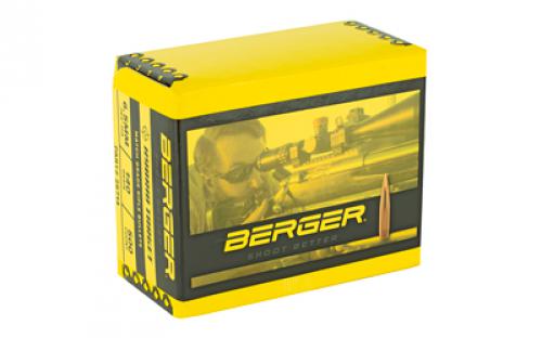 Berger Bullets Hybrid Target, .264 Diameter, 6.5MM, 140 Grain, Boat Tail Hollow Point, 500 Count 26714