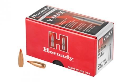 Hornady V-Max, .264 Diameter, 6.5MM, 95 Grain, Ballistic Tip, 100 Count 22601