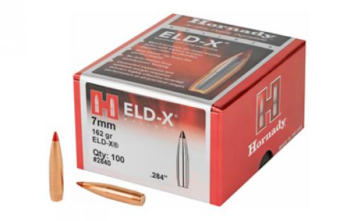 Hornady ELD-X, .284 Diameter, 7MM, 162 Grain, Ballistic Tip, 100 Count 2840