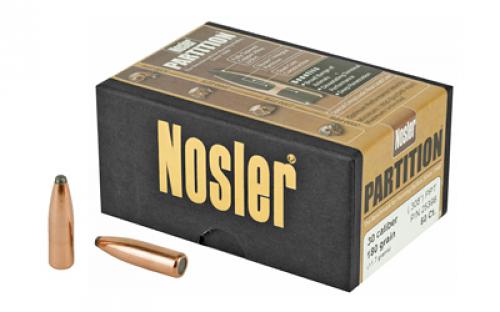 NOSLER Partition, .308 Diameter 30 Caliber, 180 Grain, Protected Point, 50 Count 25396