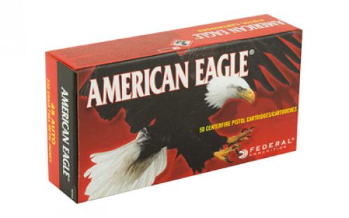 Federal American Eagle, 45ACP, 230 Grain, Full Metal Jacket, 50 Round Box AE45A