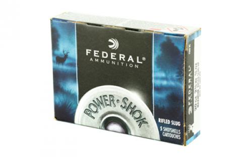 Federal PowerShok, 20 Gauge, 2.75", .75oz., Rifled Hollow Point Slug, 5 Round Box F203RS