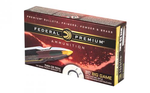 Federal Premium, 7MM-08, 140 Grain, Bonded Hollow Point, 20 Round Box P708TT2