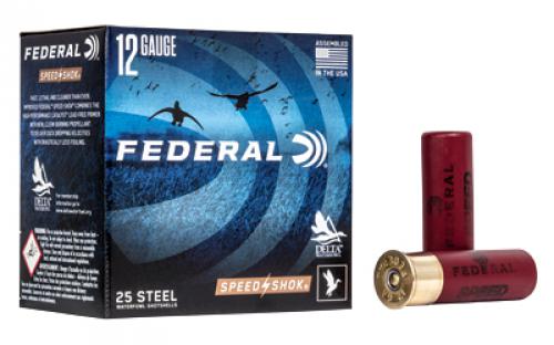 Federal Speed-Shok, 12 Gauge 3", #2, 1 1/4 oz, Steel Shot, 25 Round Box, California Certified Nonlead Ammunition WF142 2