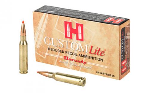 Hornady Custom Lite, 7MM-08, 120 Grain, SST, Low Recoil, 20 Round Box 80572