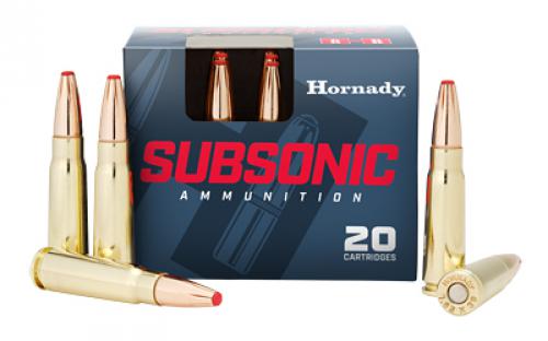 Hornady Subsonic, 7.62X39, 255 Grain, Subsonic eXpanding Projectile, 20 Round Box 80787
