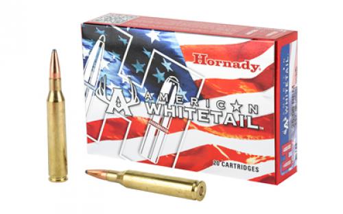 Hornady American Whitetail, 25-06 REM, 117 Grain, Boat Tail, Soft Point, 20 Round Box 8144