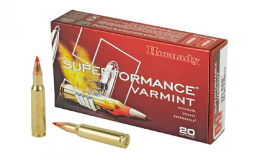 Hornady Superformance Varmint, 222 Remington, 50 Grain, V-Max, 20 Round Box 8316