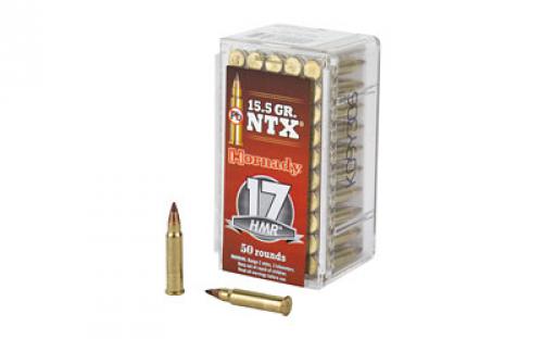 Hornady Varmint Express, 17HMR, 15.5 Grain, NTX, Lead Free, 50 Round Box, California Certified Nonlead Ammunition 83171