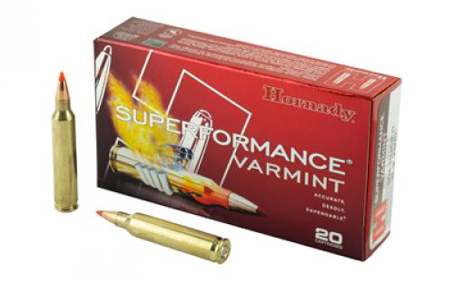 Hornady Superformance Varmint, 204 Ruger, 32 Grain, V-Max, 20 Round Box 83204